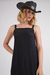 VESTIDO SEDA PRETO FRANJAS - BG Bianca Gibbon