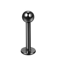 623-LABRET TITANIO BASICO BLACK PDV 1.2X8MM