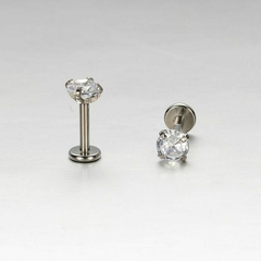 211-LABRET TITANIO TP GARRA ZIRCONIA 2MM 1.2X8MM