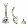 406-NAVEL BANANABELL TITANIO ZIRCONIA 1.6X12MM