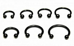 119-CIRCULAR BARBELL TITANIO BLACK PVD 1.2X8MM