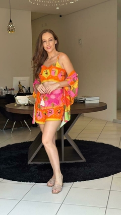 CONJUNTO DE KIMONO COM SHORT COM ESTAMPAS EXCLUSIVAS - MODA FEMININA | MARLI MARANHA CONCEPT STORE na internet