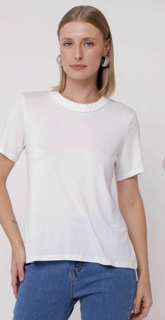 CAMISETA GOLA TRANÇADA FENDI -MODA FEMININA | MARLI MARANHA CONCEPT STORE