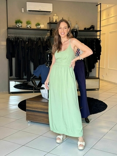 Imagem do VESTIDO LONGO SERENITY COM AMARRAÇÃO NAS COSTAS - MODA FEMININA | MARLI MARANHA CONCEPT STORE