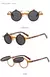 Óculos De Sol SO & EI-Small Round Punk para Mulheres, pontes duplas, tipo retro com vários tons de lentes, moda popular com proteção UV400. - Bela Fatalle