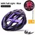 Capacete de ciclismo X-TIGER - homem e mulher - led luz de sinalização - carregamento com cabo USB