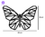 Borboleta Geométrica: Quadro Vazado em MDF na internet
