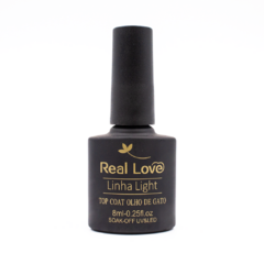 Top Coat Olho De Gato Linha Light SOAK-OFF UV&LED 8ml - Real Love - comprar online