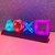Lâmpada Decorativa de Controle de Voz para Playstation Player, Jogo Icon Light