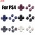 Botão plástico para PS4, botões ABXY, círculo, quadrado, triângulo, bot