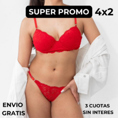 PACK X4 CONJUNTOS ROPA INTERIOR