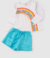 Conjunto Menina Meia Estação Com Short Arco iris