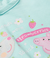 Conjunto Feminino Infantil Turquesa Peppa Pig Short