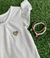 Vestido Baby Kamylus Off White Luxo Com Pulseiras - MP Estilo Kids