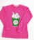 Blusa Meia Estação Menina Infantil Pink Gatinho