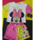 Conjunto Infantil Menina Minnie Neon