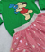 Conjunto Feminino Infantil Moletom Verde com Saia Em tule - comprar online