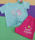 Conjunto Feminino Infantil Turquesa Peppa Pig Short - MP Estilo Kids