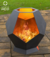 LAREIRA EXTERNA - FIRE PIT ROCHA HEXAGONAL V2