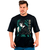 Camiseta Oversized Streetwear anime 100% Algodão 30.1 - 09 Preto