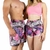 Kit Short Praia Casal Tactel com Elastano Floral Ref: 017