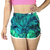 Short Praia Tactel com Elastano Feminino Floral Verde Ref: 025