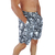 Short Praia Tactel com Elastano Masculino Caveira Floral Ref: 045