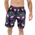 Short Praia Tactel com Elastano Masculino Flamingo Preto Ref: 069