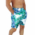 Short Praia Tactel com Elastano Masculino Floral Verde Ref: 040 - comprar online