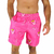 Short Praia Tactel com Elastano Masculino Pantera Cor de Rosa Ref: 029