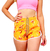 Short Praia Tactel com Elastano Feminino Cerveja Amarelo Ref: 044