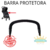 REPOSIÇÃO: Barra Frontal Protetora para Carrinho Burigotto Hoodie Preto
