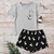 Conjunto de Pijama Blusa e Shorts