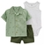 Conjunto Infantil Social Carter's 3pçs com Body , camiseta e short Bebê Menino - comprar online