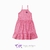 Vestido Infantil Feminino Lantejoulas Xadrez