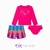 Conjunto Infantil Praia Piscina com Proteção Solar Menina Roxy Pink