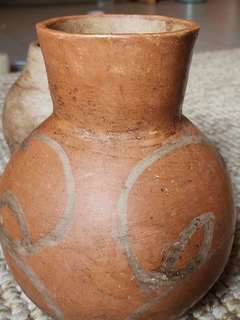 Vaso de Barro Terracota - G - Garimpay Tiradentes & Cia