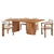 Conjunto Mesa de Jantar Conforto Laminada e Kit com 06 Cadeiras Estofadas