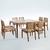 Conjunto Mesa de Jantar Yves Tampo Laqueado Com Vidro com 08 Cadeiras Alfama - comprar online