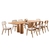 Conjunto Mesa de Jantar Finy Laminada e Kit com 06 Cadeiras Tela Rattan