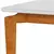 Mesa de jantar Florença 2,20mx1,10m Naturalíssimo/Off White Com Vidro - Pronta Entrega - loja online