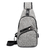 Mens Shoulder Bag Sling Chest Pack Canvas USB Charging Sports Crossbody Handbag Travel Knapsack Male Chestbags Mochila - loja online