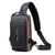 Imagem do Bolsa de Ombro Multifuncional Anti Roubo USB para Homens, Crossbody, Cross Body,