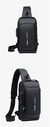 Bolsa de Ombro Multifuncional Anti Roubo USB para Homens, Crossbody, Cross Body, - loja online