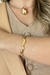 BRACELETE ONDULADO DOURADO GROSSO