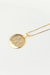 COLAR MEDALHA COM LETRA CRAVEJADA DOURADO - comprar online