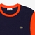 Camiseta Lacoste Regular Fit em jérsei em colorblock básica - Fiofio Magazine