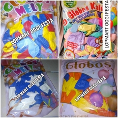 GLOBOS COLORES 100 PZ.