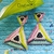 Aretes medianos peyote Triangular - comprar online