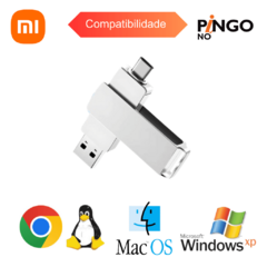 Pen Drive 2 em 1 Xiaomi-USB 3.0 Tipo-C e USB Unidade Flash de Alta Velocidade na internet